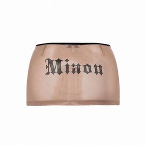 miaou mesh mini skirt